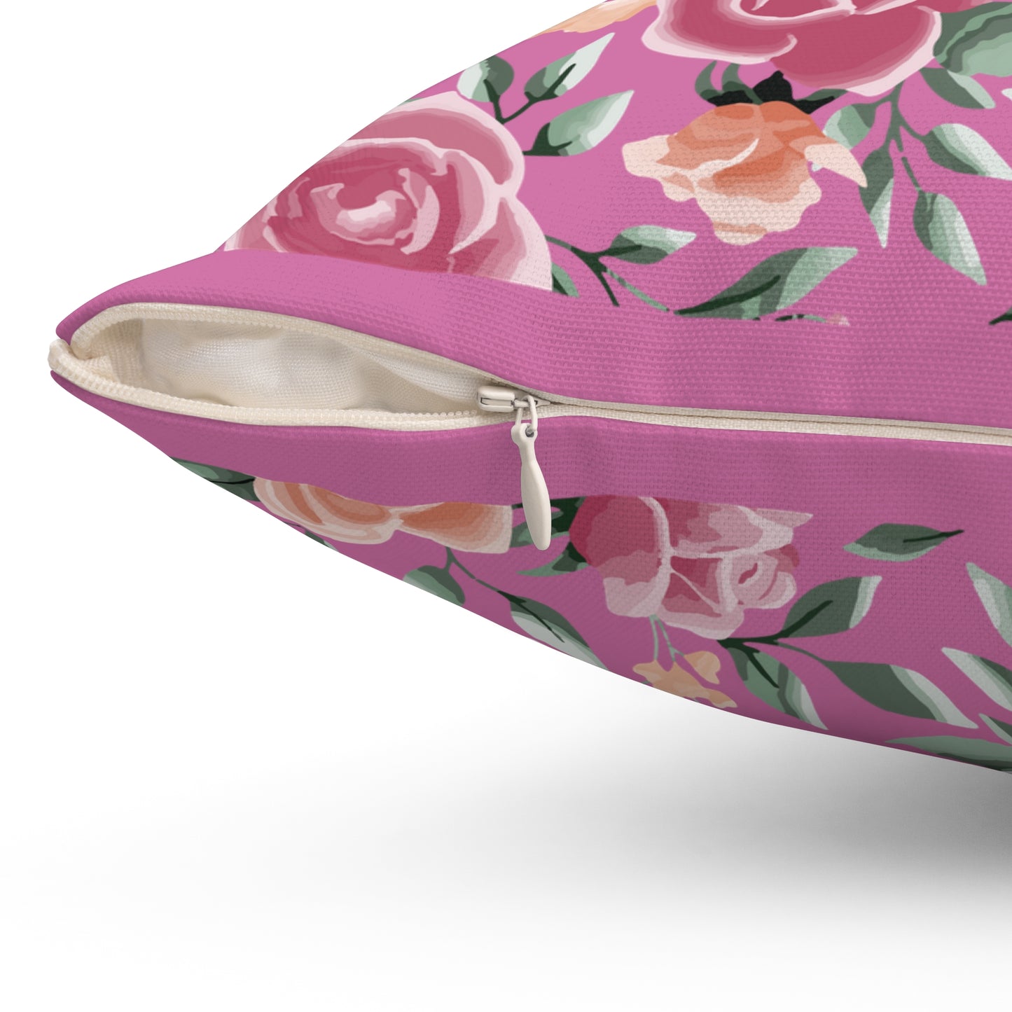 Pink Floral Everywhere Pillow