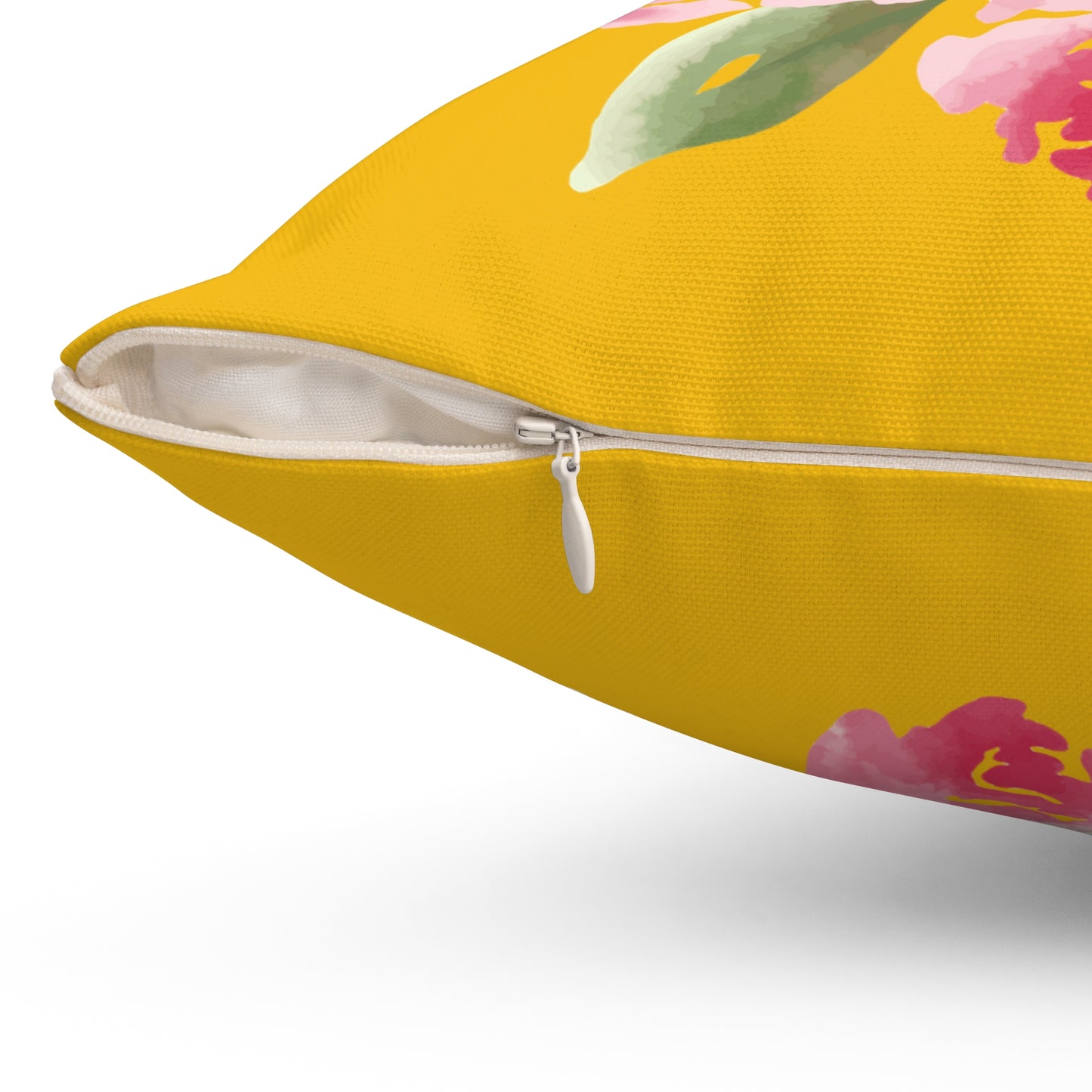 Pink & Yellow Floral Love Pillow