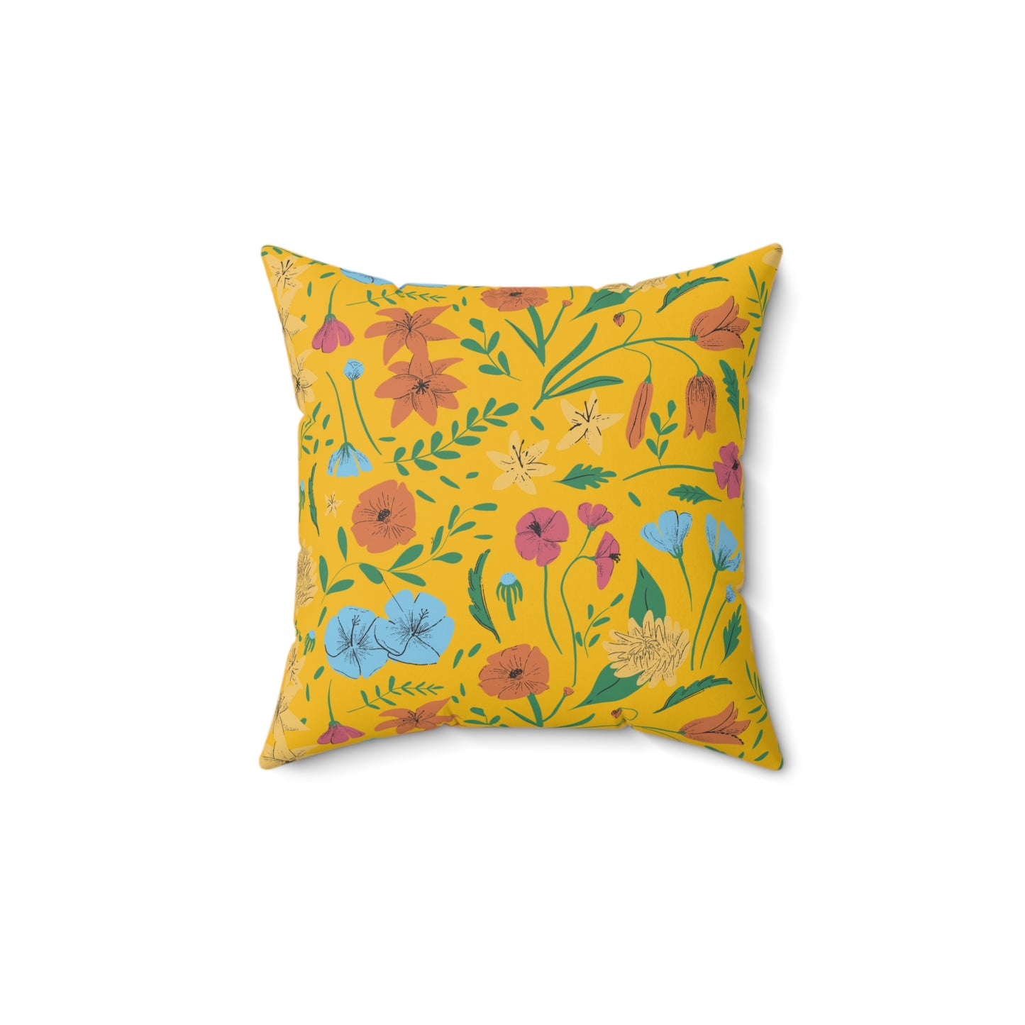 Vintage Spring Floral Pillow