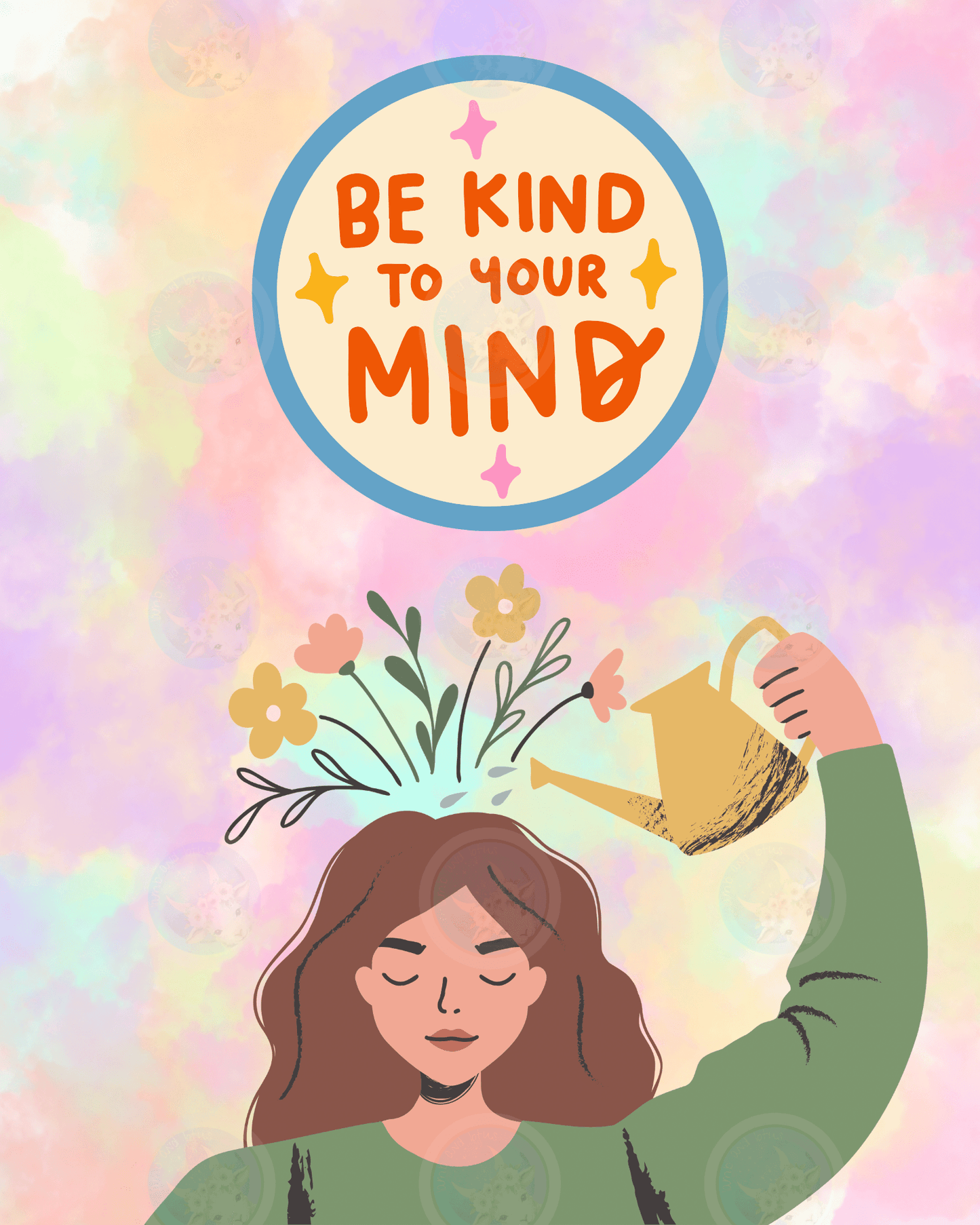 Be Kind to Your Mind - Digital Wall Art 16x20