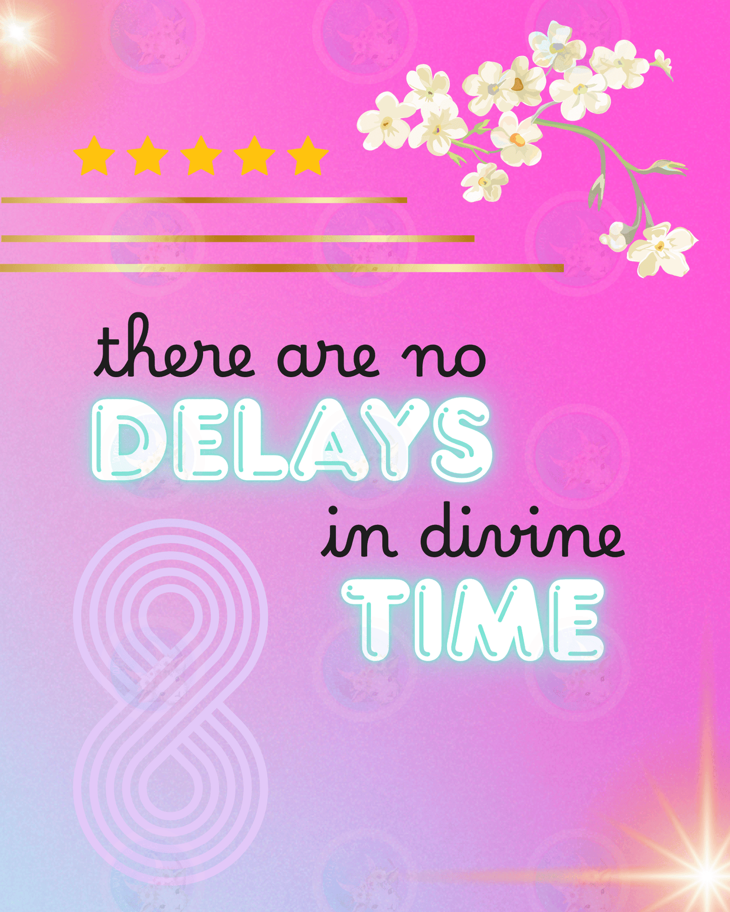There Are No Delays In Divine Time - Digital Wall Art 16x20