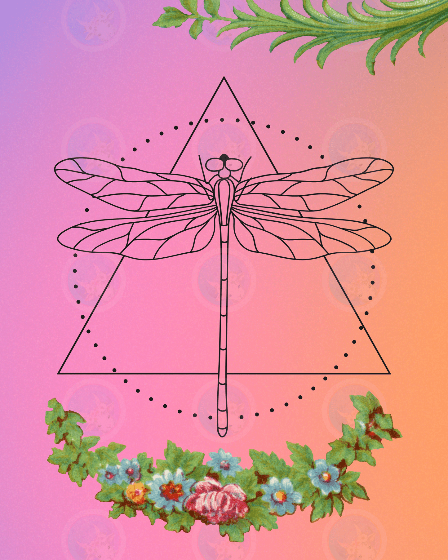 Dragonfly in Nature - Digital Wall Art 16x20