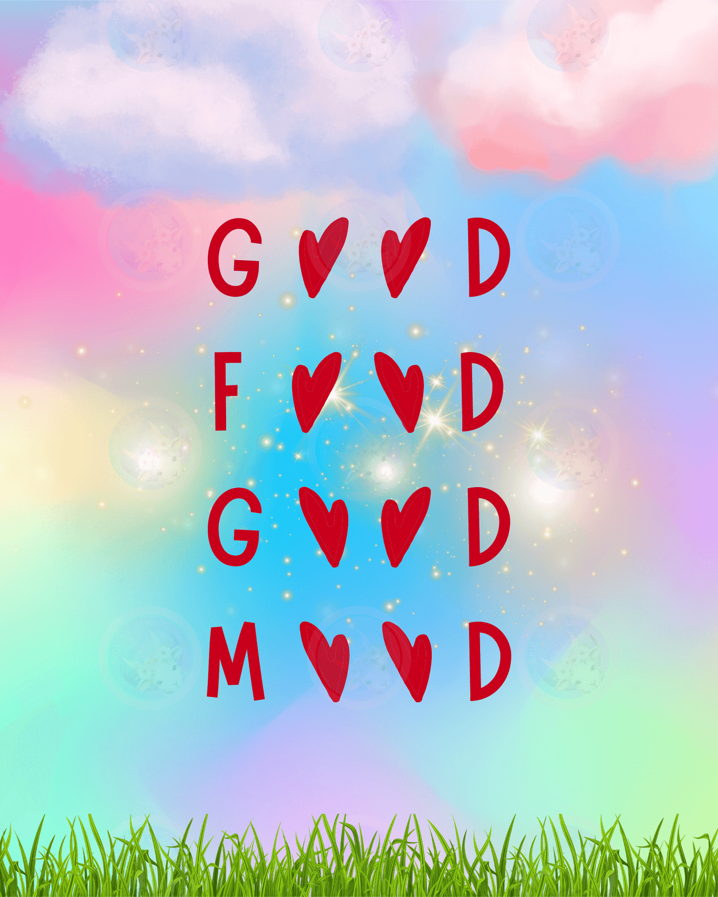 Good Food Good Mood - Digital Wall Art 16x20