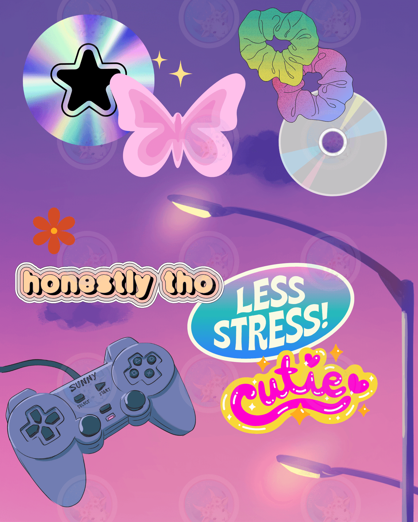Honestly Less Stress - Digital Wall Art 16x20