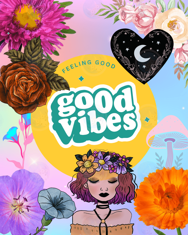 Good Vibes, Feeling Good - Digital Wall Art 16x20