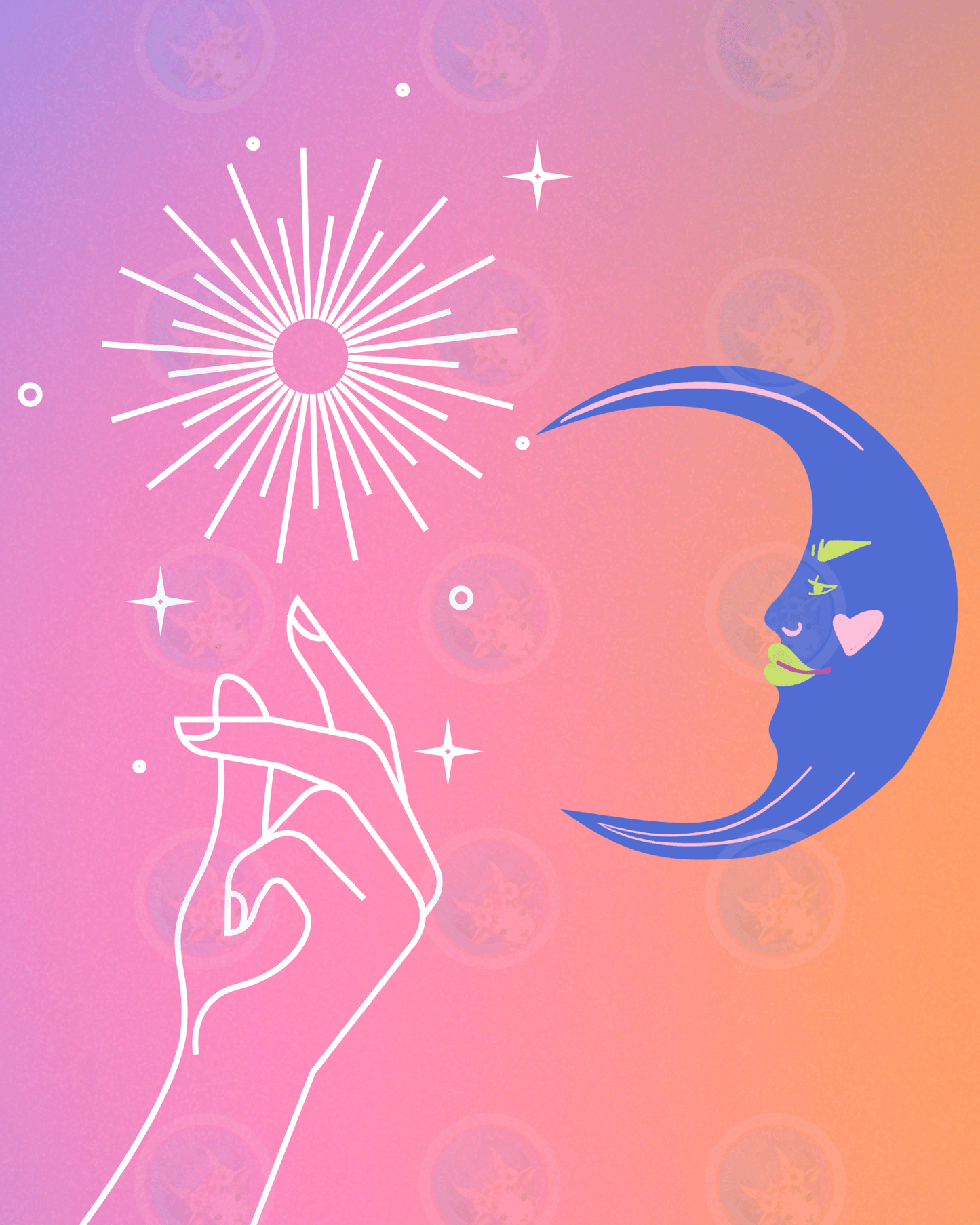 Sun Moon Inspiration - Digital Wall Art 16x20