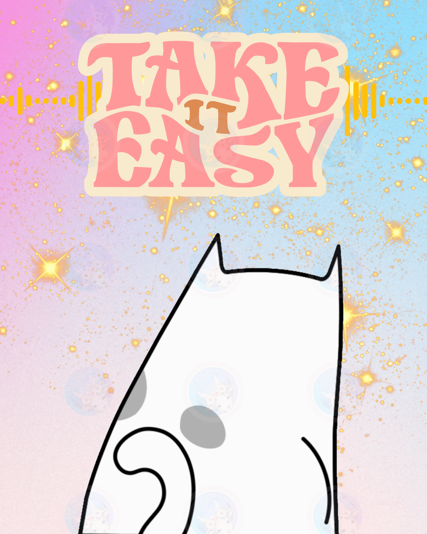 Take It Easy Cat - Digital Wall Art 16x20
