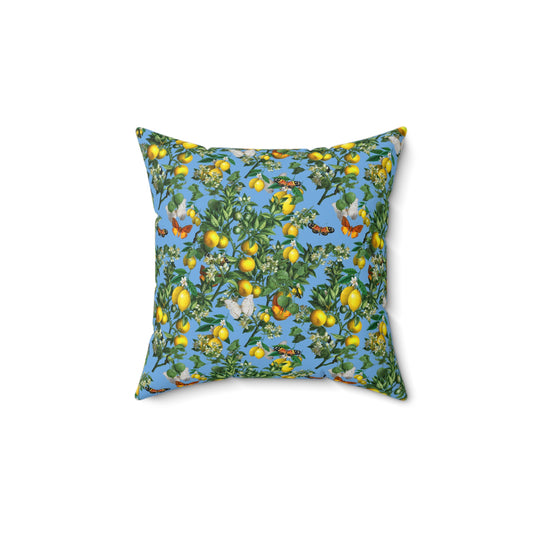 Butterfly Lemons Vintage Pillow