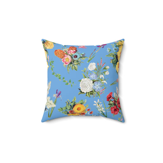 Vintage Springtime Flowers Pillow