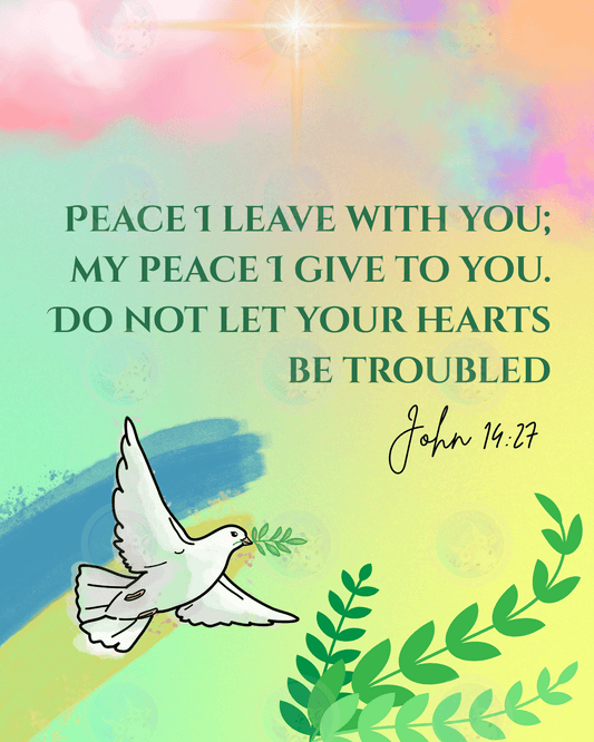 Peace I leave with you... John 14:27 - Digital Wall Art 16x20