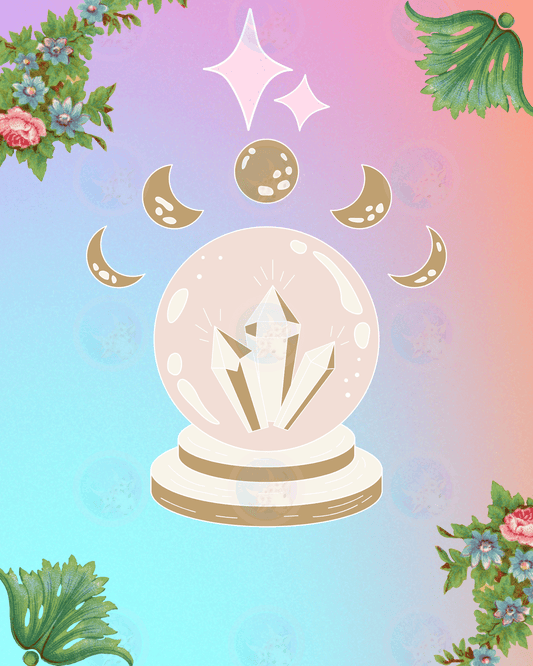 Crystal Moon - Digital Wall Art 16x20