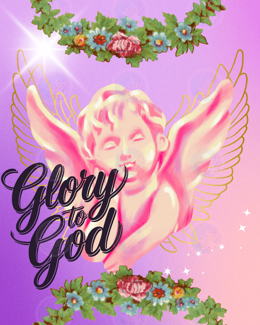 Glory to God - Digital Wall Art 16x20