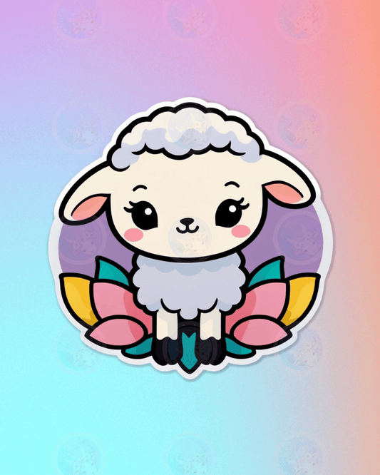 Lamb Sticker Wall Art - Digital Wall Art 16x20