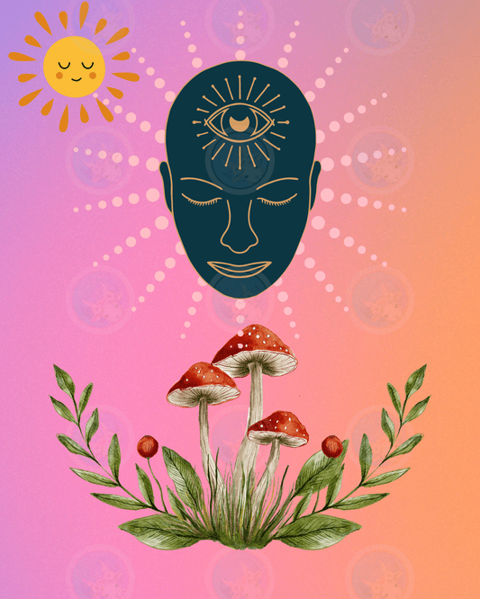 Mind Mushroom - Digital Wall Art 16x20