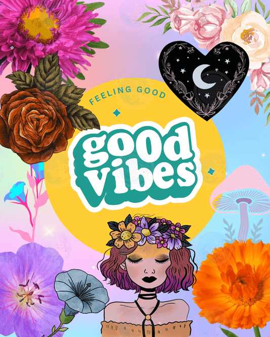 Good Vibes, Feeling Good - Digital Wall Art 16x20