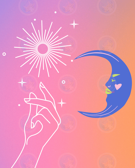 Sun Moon Inspiration - Digital Wall Art 16x20