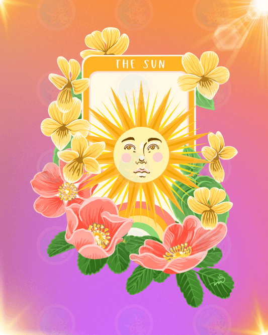 The Sun Card - Digital Wall Art 16x20